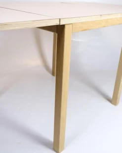 Pamono Model 517 Flap Table in Oak with White Laminate Top Hot