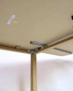 Pamono Model 517 Flap Table in Oak with White Laminate Top Hot