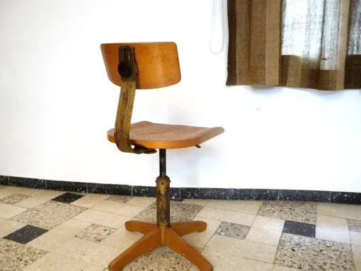 Pamono Model 350 Industrial Chair by Ama Elastic, 1950s Sale