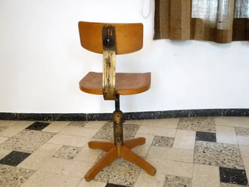 Pamono Model 350 Industrial Chair by Ama Elastic, 1950s Sale