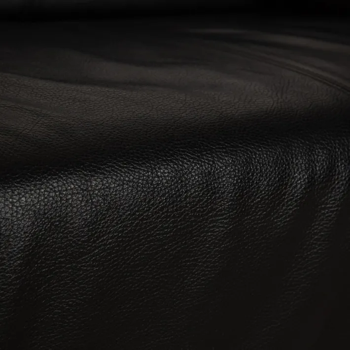 Pamono Model 318 Linea 3-Seater Sofa in Black Leather from Rolf Benz Discount