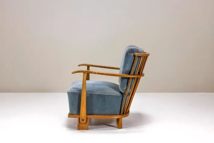Pamono Model 1590 Lounge Chair by Fritz Hansen, Denmark, 1940s Discount