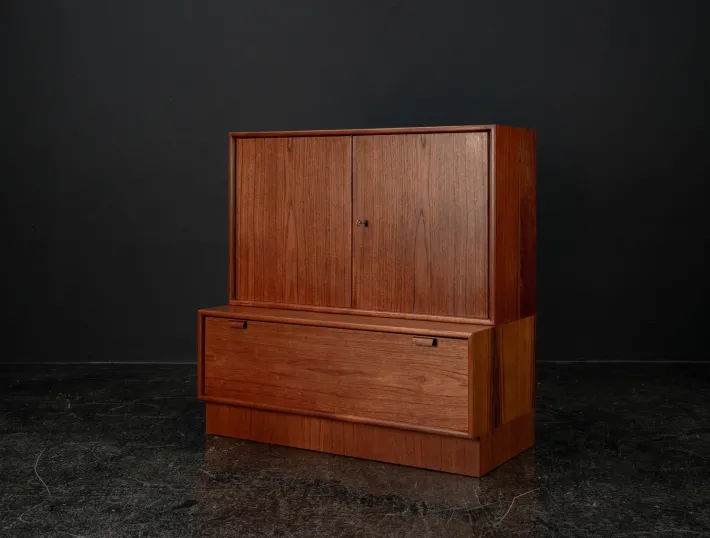 Pamono Model 523 Modular Sideboard in Teak by Heinrich Riestenpatt for Skand. Möbel Häkli Rt Möbel, 1960s, Set of 2 Sale