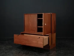 Pamono Model 523 Modular Sideboard in Teak by Heinrich Riestenpatt for Skand. Möbel Häkli Rt Möbel, 1960s, Set of 2 Sale