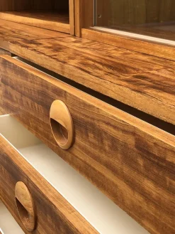 Pamono Model 430 Modular Wall System with Bar, Secretary and Display Cabinet in Walnut by Joachim Nebelung for Hellerau, 1973 Hot