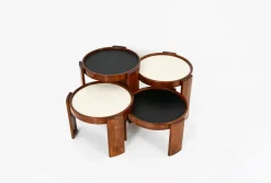 Pamono Model 780 Nesting Tables by Gianfranco Frattini for Cassina, 1960s, Set of 4 Online