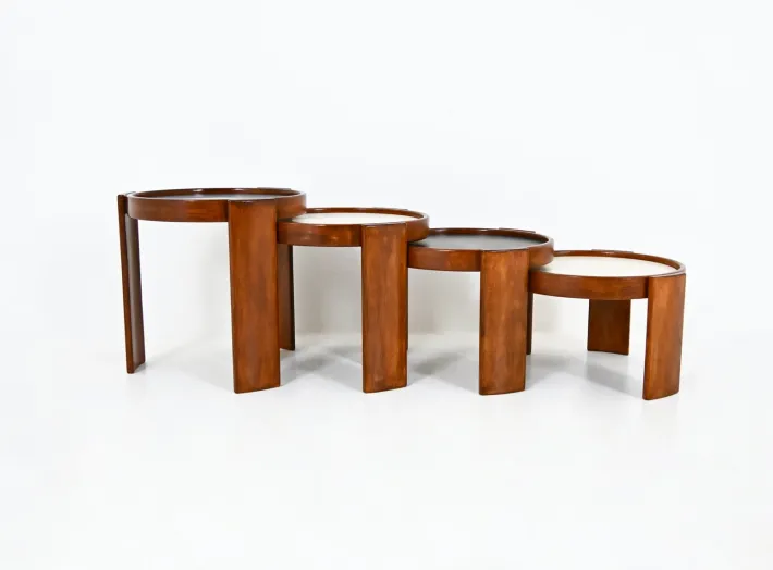 Pamono Model 780 Nesting Tables by Gianfranco Frattini for Cassina, 1960s, Set of 4 Online