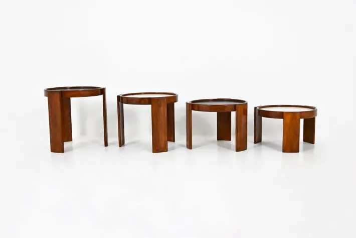 Pamono Model 780 Nesting Tables by Gianfranco Frattini for Cassina, 1960s, Set of 4 Online