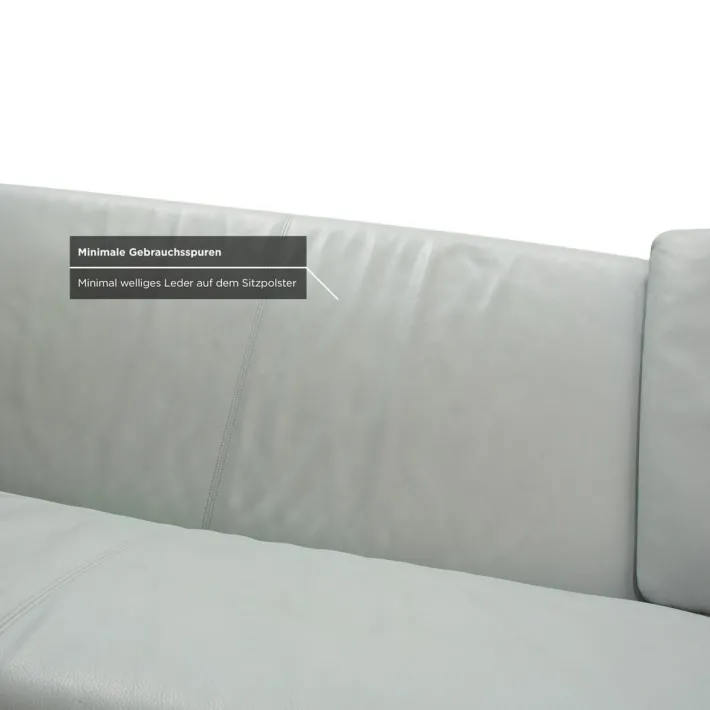 Pamono Model 1900 2-Seater and 3-Seater Sofa in Leather from Rolf Benz, Set of 2 New