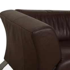 Pamono Model 322 3-Seater Sofa, Armchair and Ottoman in Brown Leather from Rolf Benz, Set of 3 Sale