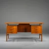 Pamono Model 75 Teak Desk from Omann Jun Møbelfabrik, 1960s