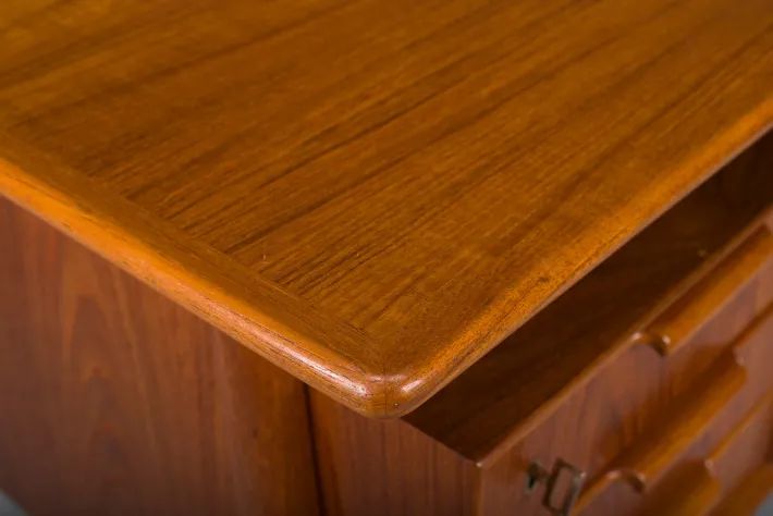 Pamono Model 75 Teak Desk from Omann Jun Møbelfabrik, 1960s