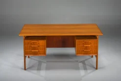 Pamono Model 75 Teak Desk from Omann Jun Møbelfabrik, 1960s