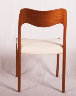 Pamono Model 71 Teak Dining Chairs by Niels Otto Møller for J.L Møllers, 1951, Set of 4 Discount