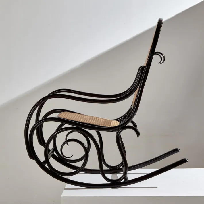 Pamono Model 825 Thonet Rocking Chair by Michael Thonet for Thonet, 1970s Best