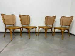 Pamono Model A821 Chairs attributed to Adolf Gustav Schneck for Thonet Mundus, 1930s, Set of 4 Outlet