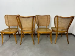 Pamono Model A821 Chairs attributed to Adolf Gustav Schneck for Thonet Mundus, 1930s, Set of 4 Outlet