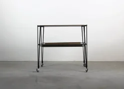 Pamono Model C7 2-Shelf Trolley by Osvaldo Borsani for Tecno Varedo, 1960s Clearance
