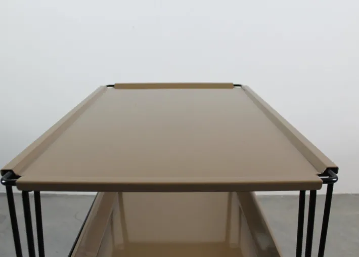 Pamono Model C7 2-Shelf Trolley by Osvaldo Borsani for Tecno Varedo, 1960s Clearance