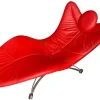 Pamono Model DS 151 Chaise Lounge in Red Leather and Steel by Jane Worthington for de Sede, Switzerland, 2000s Online