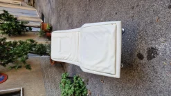 Pamono Model Larus Massaging Chaise Longue in White Leather from Poltrona Frau, 2000 Hot