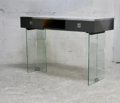 Pamono Modern Console Table with Glass Base, 1960s Hot