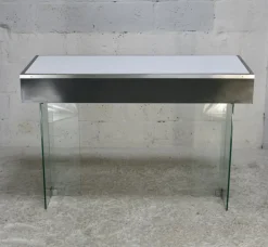Pamono Modern Console Table with Glass Base, 1960s Hot