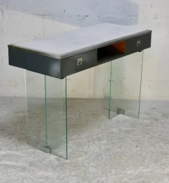 Pamono Modern Console Table with Glass Base, 1960s Hot