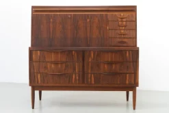 Pamono Modern Danish Rosewood Secretary Desk attributed to Erling Torvits, 1960s Sale