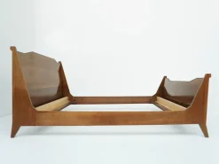 Pamono Modern Italian Sleigh Bed in the Style of BBPR, 1950 Outlet