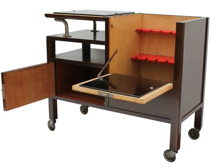 Pamono Modern Model D Drink Cabinet from Thonet, 1920s Clearance