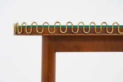 Pamono Modern Swedish Bar Cart in Mahogany and Brass, 1950s Discount