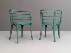 Pamono Modern Viennese Set Thonet B 246 Chairs & T 142 Table by Josef Frank, 1930s, Set of 3
