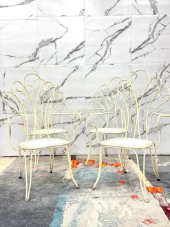 Pamono Modernist Garden Chairs by Lio Carminati, 1950s, Set of 4 Discount