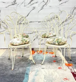 Pamono Modernist Garden Chairs by Lio Carminati, 1950s, Set of 4 Discount