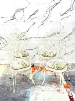 Pamono Modernist Garden Chairs by Lio Carminati, 1950s, Set of 4 Discount