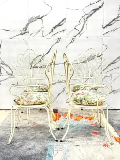 Pamono Modernist Garden Chairs by Lio Carminati, 1950s, Set of 4 Discount