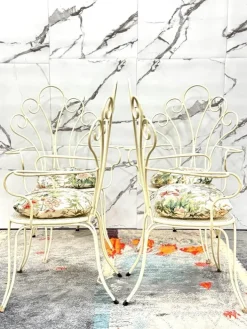 Pamono Modernist Garden Chairs by Lio Carminati, 1950s, Set of 4 Discount