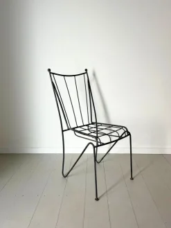 Pamono Modernist Italian Iron Garden Chairs, 1960s, Set of 4 Sale