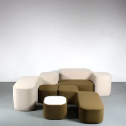 Pamono Modular Living Room Set in the style of Pierre Cardin, Italy, 1970s, Set of 5 Discount