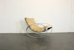 Pamono Mohair Rocking Chair from Hans Kaufeld Hot