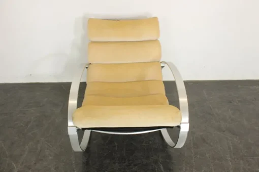 Pamono Mohair Rocking Chair from Hans Kaufeld Hot