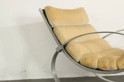 Pamono Mohair Rocking Chair from Hans Kaufeld Hot