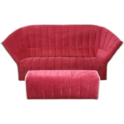 Pamono Moël 3-Seater Sofa and Bench attributed to Inga Sempé for Ligne Roset, Set of 2 Sale