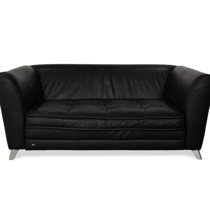 Pamono Monster 3-Seater Sofa in Black Leather from Bretz Sale