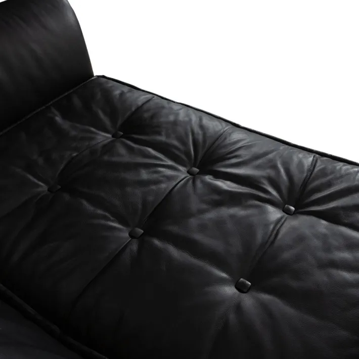 Pamono Monster 3-Seater Sofa in Black Leather from Bretz Sale