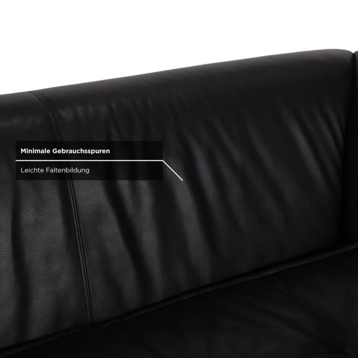 Pamono Monster 3-Seater Sofa in Black Leather from Bretz Sale