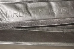 Pamono Moroso Sofa & Armchairs in Black Leather, 1984, Set of 3 Sale