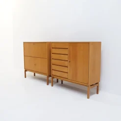 Pamono MTP Cabinet in Natural Oak by Marian Grabinski for Ikea, 1960s New