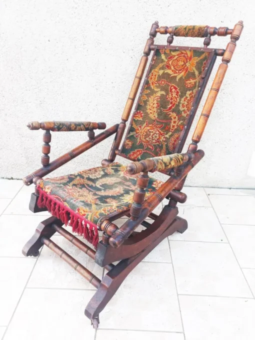 Pamono Napoleon III Bamboo Style Rocking Chair Best